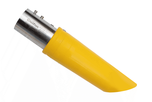 Schrägrohrdüse Silikon D50 gelb