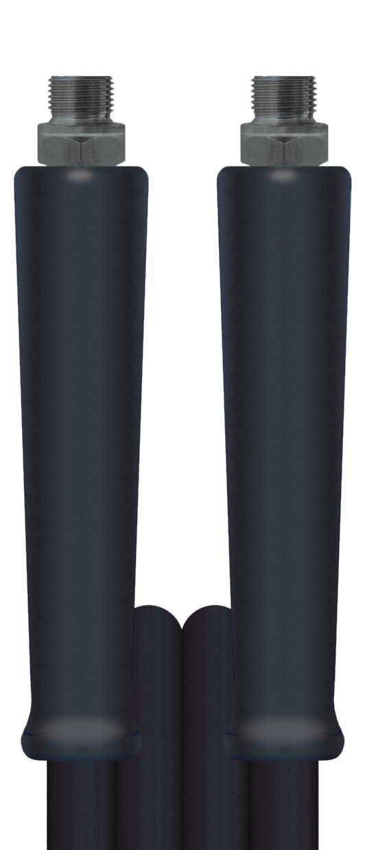 HD-Schlauch 2SN DN 10 x 10 m. 3/8" AG schwarz