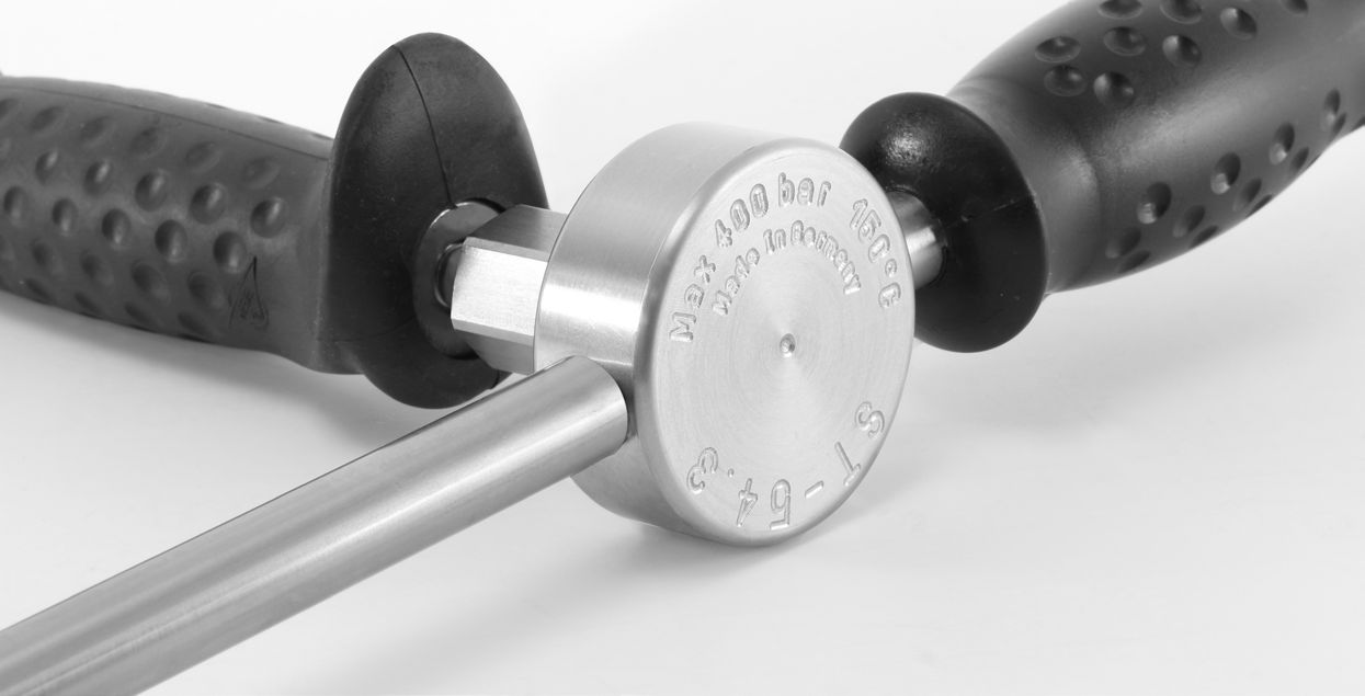 HD-Strahlrohr mit Druckregulierung