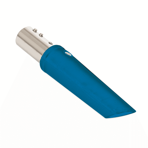 Schrägrohrdüse Silikon D50 blau