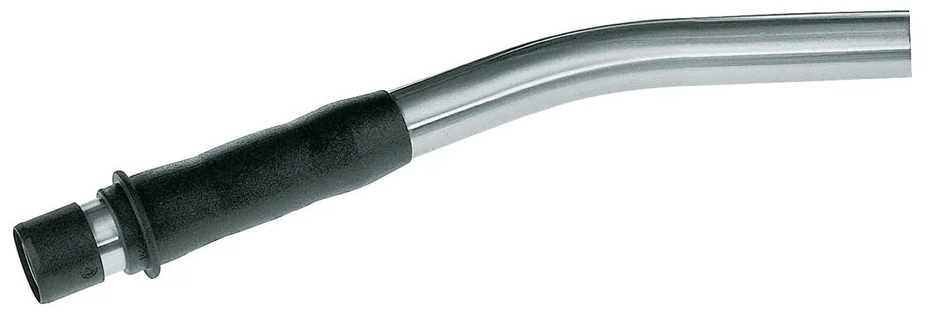 Handrohr gebogen, Edelstahl mit Quicksystem.