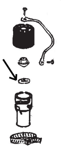 O-Ring Schmutzwasser Schlauch Scrubtec 770